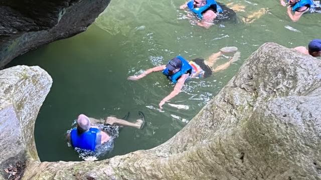 Caves, Canyon & Waterfall Adventure in Charco Azul