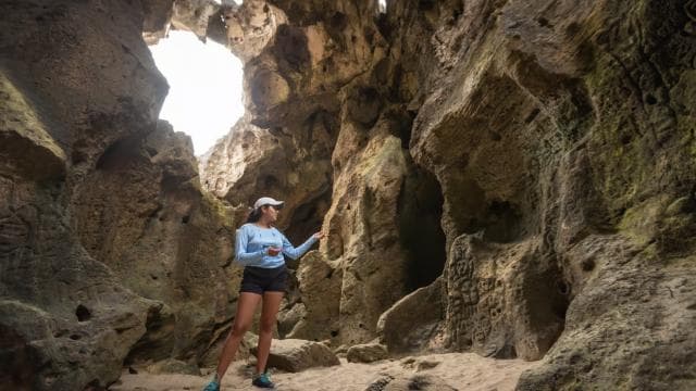 From San Juan: Full-Day Cave and Waterfall Adventure Tour